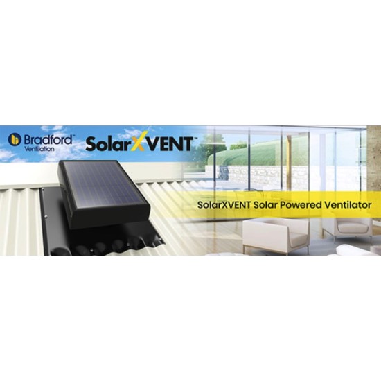 SolarXvent Solar powered ventilation roof fan ventilator - Bradford SolarXvent Solar powered ventilation roof fan ventilator - Bradford