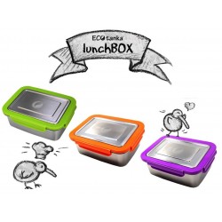 ECOtanka 2L Stainless Steel Lunch Box with locking frame