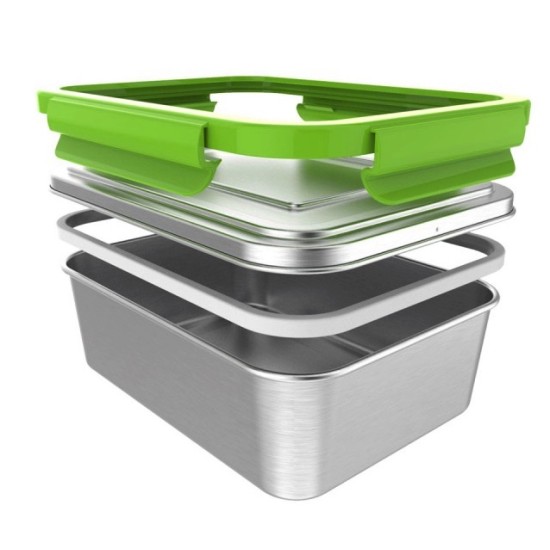 ECOtanka 2L Stainless Steel Lunch Box with locking frame ECOtanka 2L Stainless Steel Lunch Box with locking frame