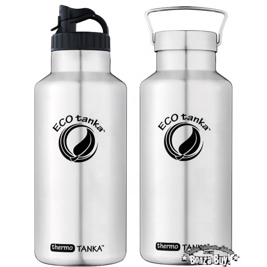 THERMO 2000ml ECOtanka INSULATED Stainless Steel Water Bottle Safe Drink MEGA THERMO 2000ml ECOtanka INSULATED Stainless Steel Water Bottle Safe Drink MEGA