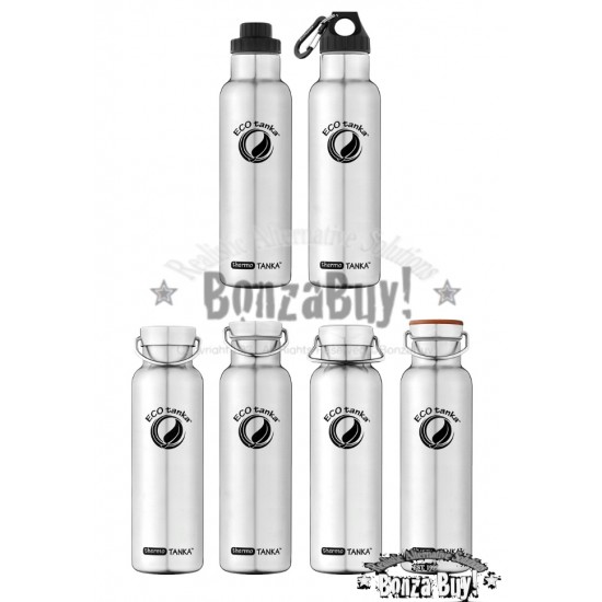 THERMO 600ml ECOtanka INSULATED Stainless Steel Water Bottle Safe Drink MINI