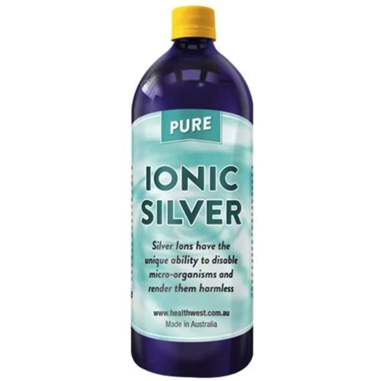 HealthWest Pure Ionic Silver 20ppm 1000ml 1L HealthWest Pure Ionic Silver 20ppm 1000ml 1L