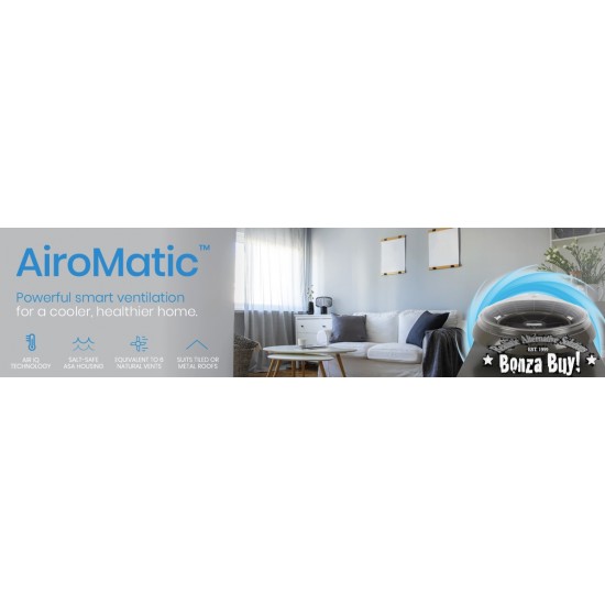 AirOmatic Smart Roof Vent 250mm Powered Automatic Ventilation Bradford IQ AirOmatic Smart Roof Vent 250mm Powered Automatic Ventilation Bradford IQ