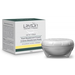 Lavilin 72 Hour FOOT Deodorant Cream 100g Aluminum, Alcohol, Paraban FREE Up to 1 Year supply!