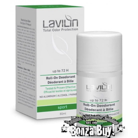 Lavilin 72 Hour SAFE Roll-On Deodorant - Aluminum, Alcohol, Paraban FREE Lavilin 72 Hour SAFE Roll-On Deodorant - Aluminum, Alcohol, Paraban FREE