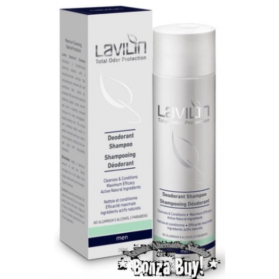 Lavilin Deodorant Shampoo MENS 250ml Deodorising Lavilin Deodorant Shampoo MENS 250ml Deodorising
