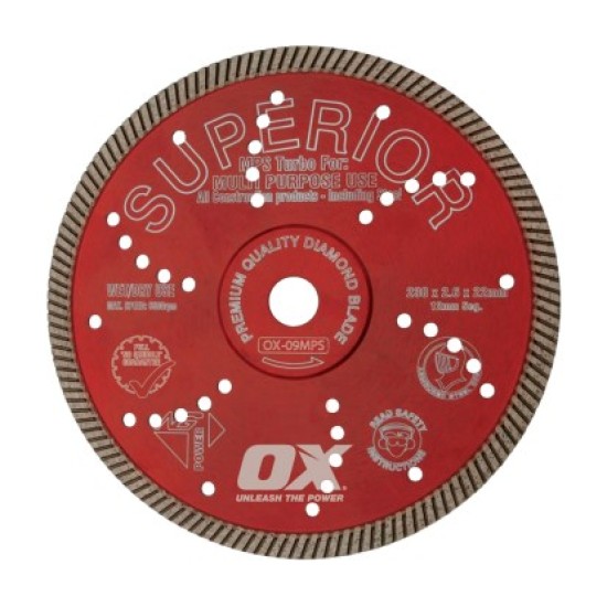 OX Professional MPS 4.5" Turbo Diamond Blade OX Professional MPS 4.5" Turbo Diamond Blade