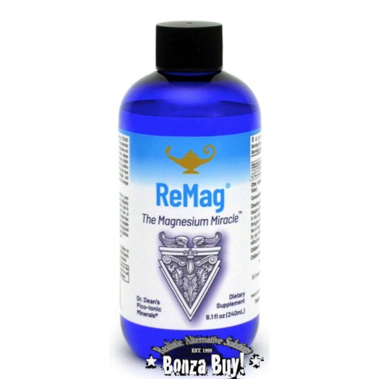 Remag Magnesium Liquid Supplement 240ml Dr Carolyn Deans MAGNESIUM MIRACLE™ Pico-Ionic Remag Magnesium Liquid Supplement 240ml Dr Carolyn Deans MAGNESIUM MIRACLE™ Pico-Ionic