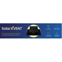 SolarXvent Solar powered ventilation roof fan ventilator - Bradford