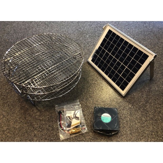 Dehydrating / Drying kit with solar fan for Sun Oven or other solar cookers Dehydrating / Drying kit with solar fan for Sun Oven or other solar cookers