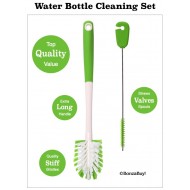 Bottle Brush Extra Long Stiff Nylon with straw & spout cleaner set