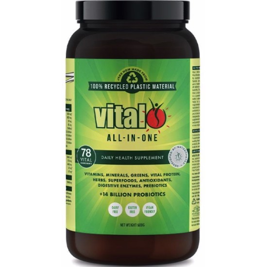 Vital Greens Powder All in One Multi Vitamin Probiotic Daily Supplement 600g Vital Greens Powder All in One Multi Vitamin Probiotic Daily Supplement 600g