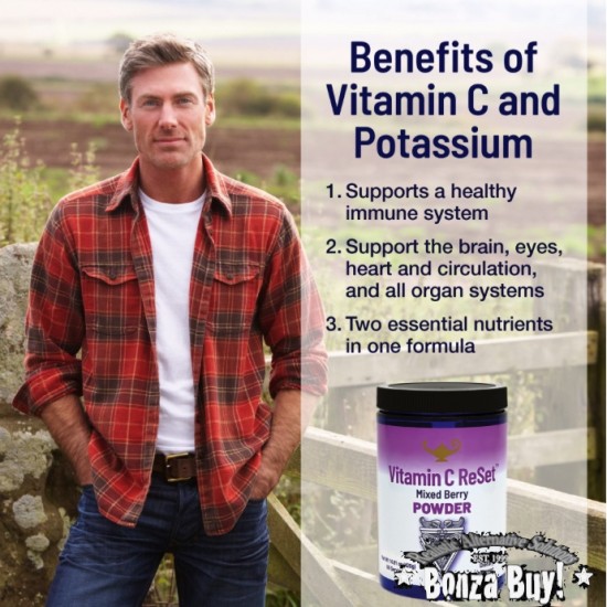 Dr Carolyn Dean’s Vitamin C powder Ascorbic acid + Potassium + berries acerola cherry 420g 60 servings Dr Carolyn Dean’s Vitamin C powder Ascorbic acid + Potassium + berries acerola cherry 420g 60 servings
