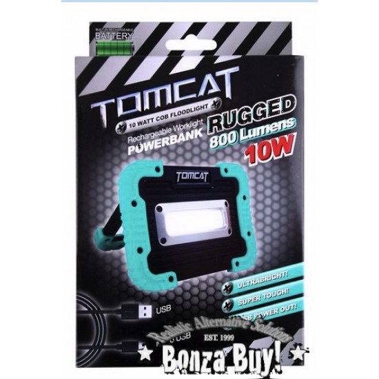 10W Rugged Rechargeable LED Floodlight + USB charger 800 lumen Worklight 10W Rugged Rechargeable LED Floodlight + USB charger 800 lumen Worklight